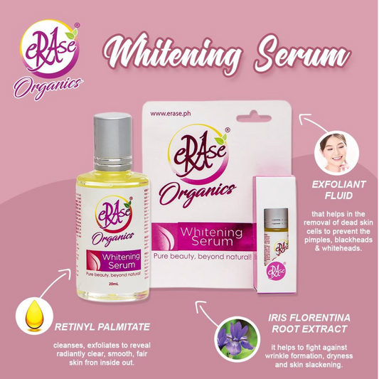 ERASE ORGANICS WHITENING SERUM 20ML