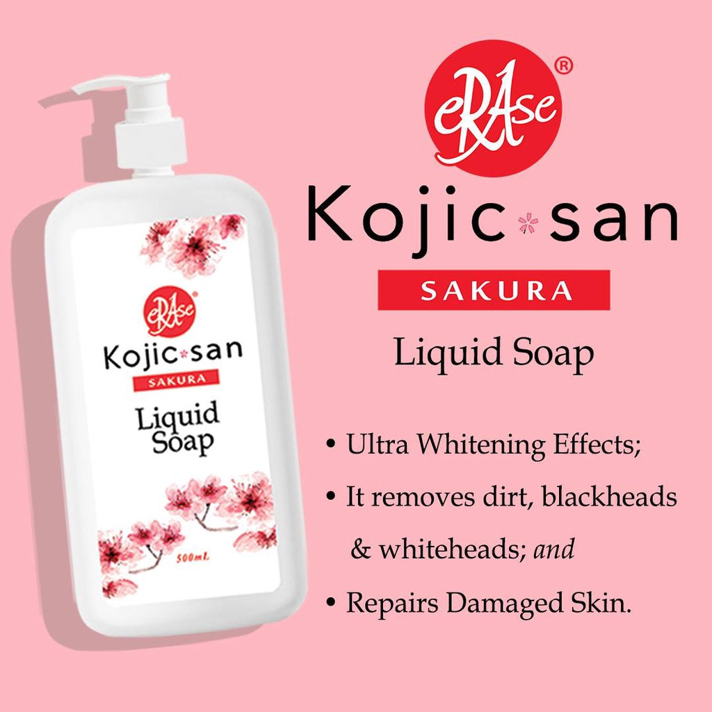 ERASE KOJIC SARUKA LIQUID SOAP 500ML